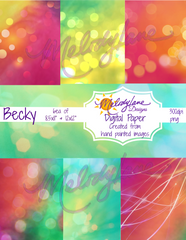 Becky Digital Paper Set