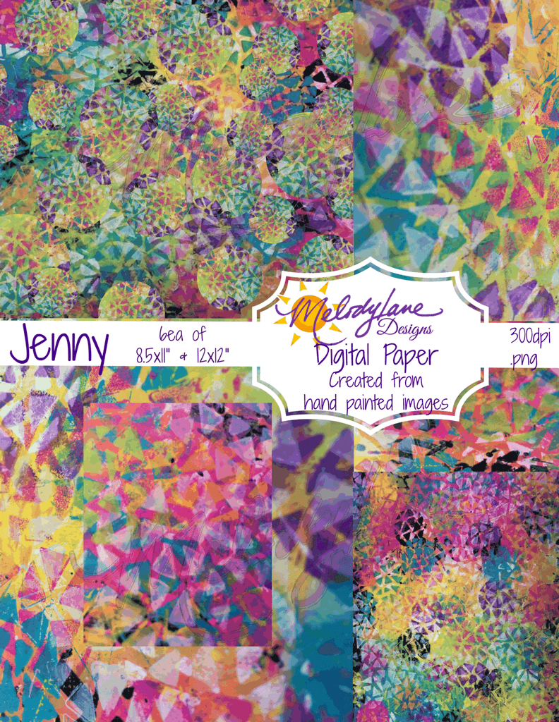 Jenny Digital Paper Set