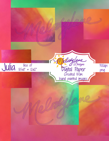 Julia Digital Paper Set