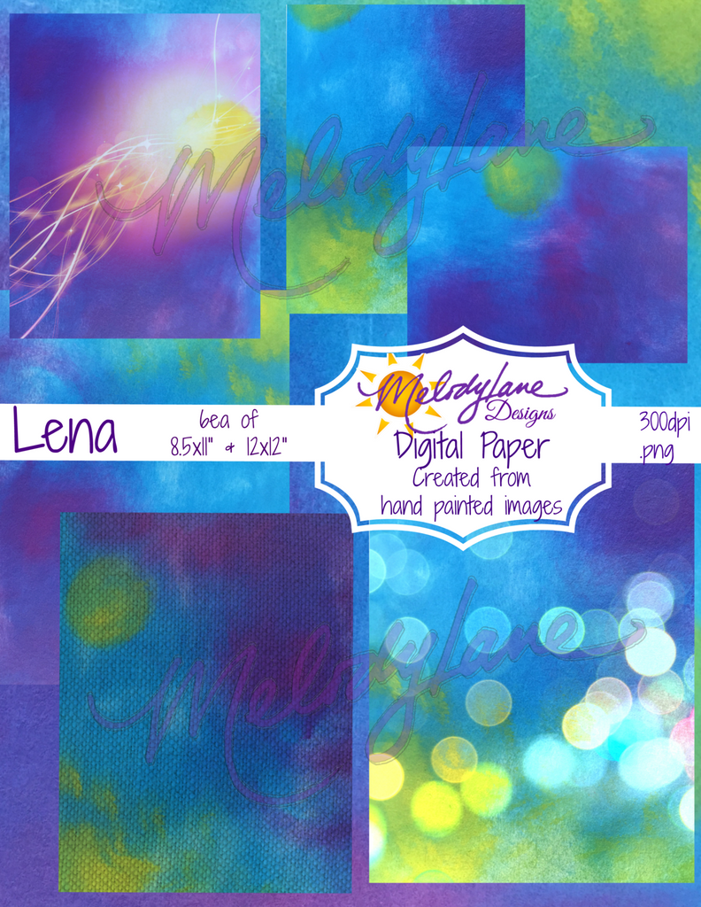 Lena Digital Paper Set