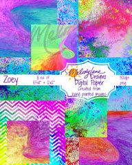 Zoey Digital Paper Set
